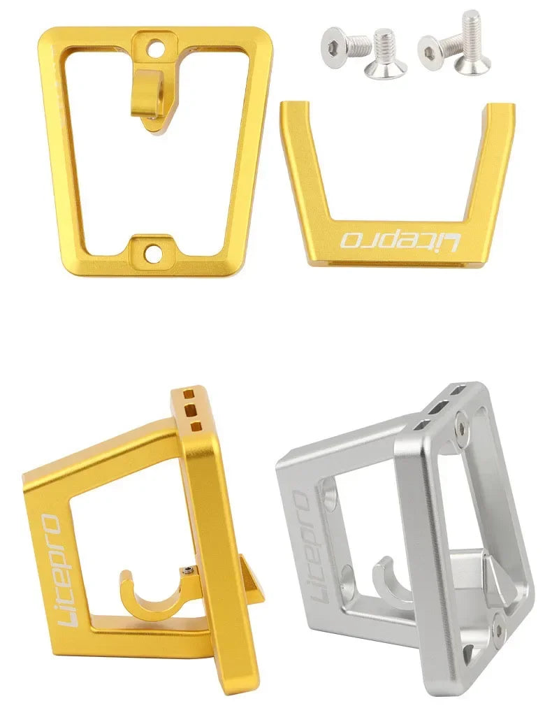 Litepro Folding Bike Front Bag Carrier Block BracketSuitable For DAHON/ FNHON/ Brompton Folding Bike Front Carrier Mount Adapter