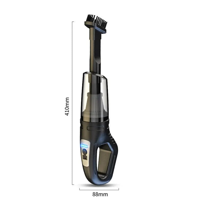 1 Set Car Mounted Vacuum Cleaner Handheld Powerful Suction Rechargeable Car and Home Dual Use Small Wireless Vacuum Cleaner