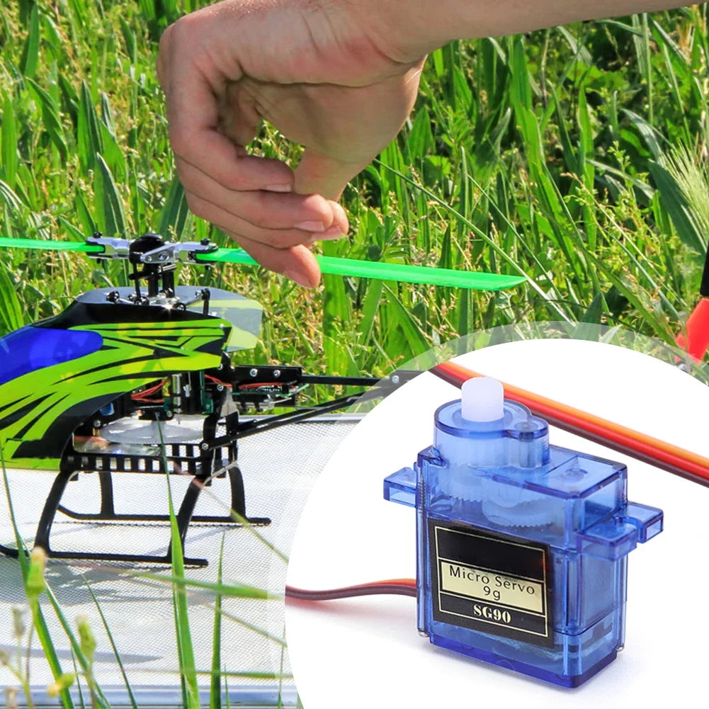 SG90 9G Micro Digital Servo Motor 180/360 Degrees Micro Gear Servo Motor for RC Helicopter Aircraft Airplane