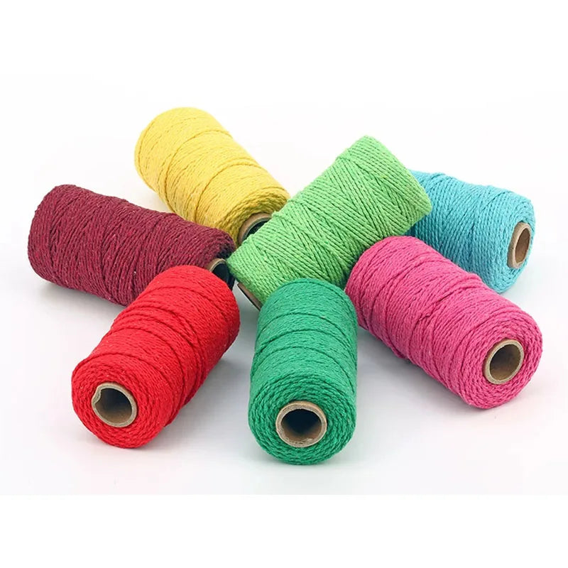 2.0cm100m Lace Cord Cotton Cord String Craft DIY Sewing Hand Woven Decorative Wall Hanging Bohemian Party Home Decor