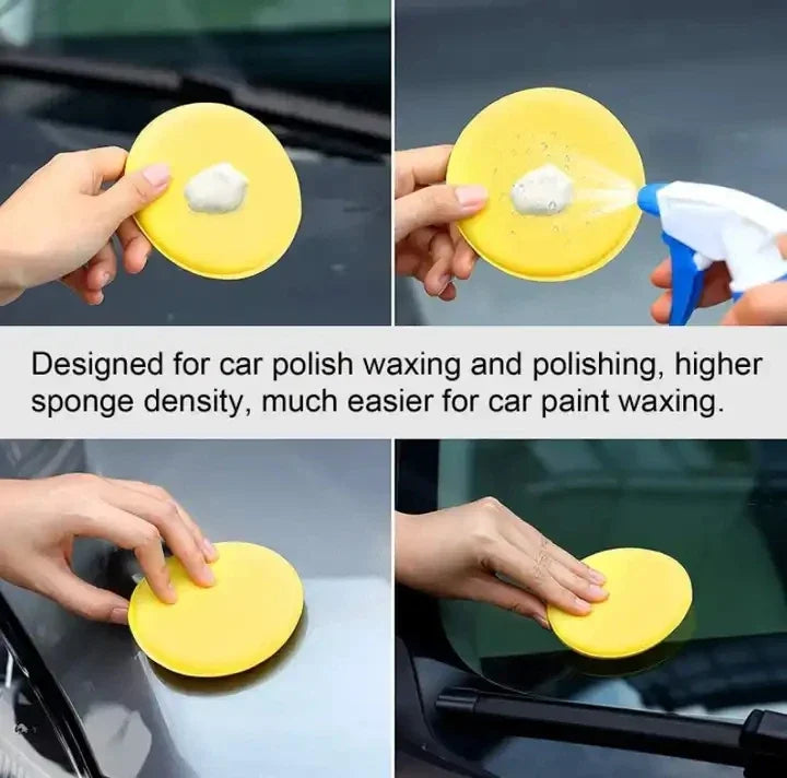 Car Waxing Foam Polish Sponges Applicator Detail Washing Pads Wax Soft Sponge Cleaning Accessories Dust Remove Car Cleaning Tool