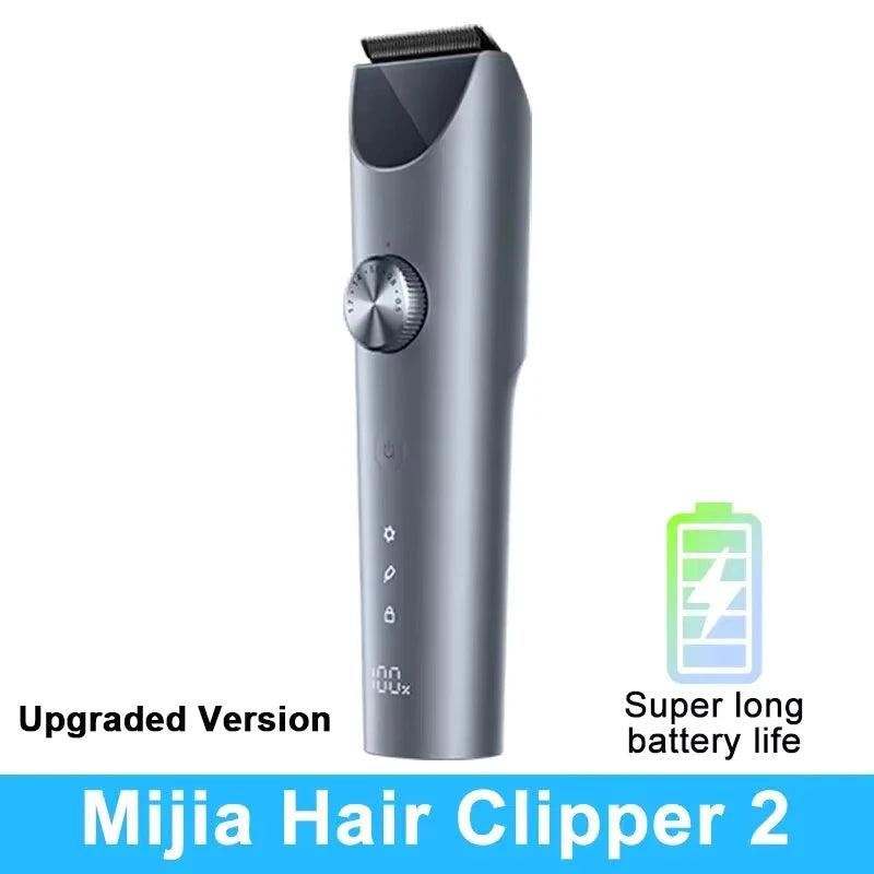 Original XIAOMI Mijia Hair Clipper 2 Men Sideburns Electric Shaver Wireless Hair Cutting Trimmer Barber Cutter