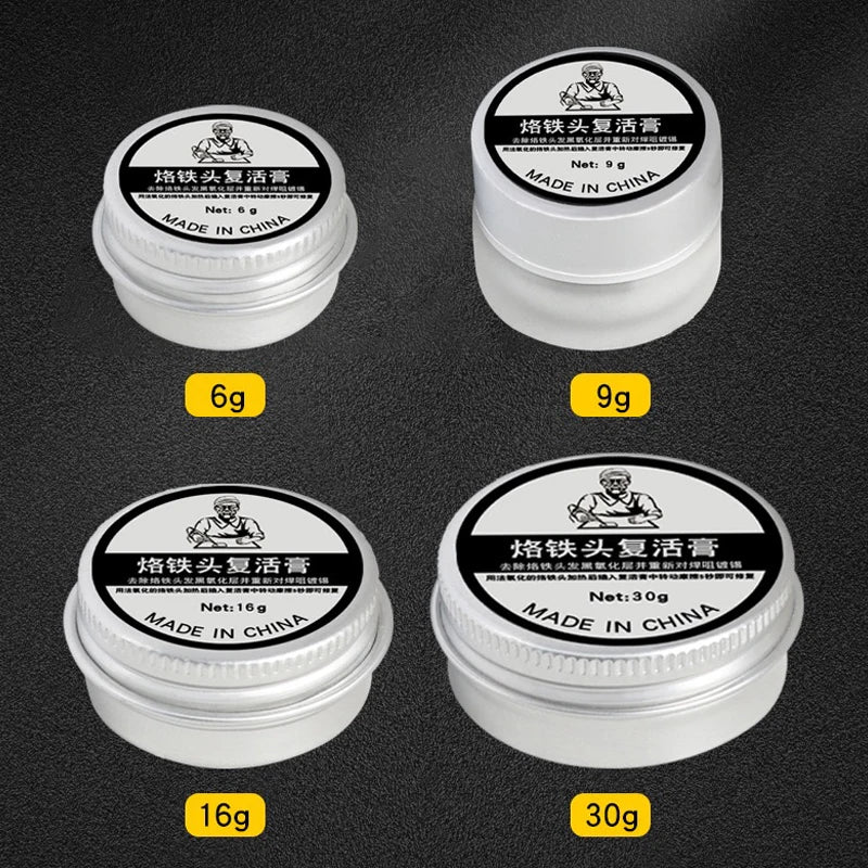 6-30g Soldering Iron Tip Cleaning Paste Soldering Iron Tip Tinner Activator Tip Cleaner Remover BGA Refresher Repair Tools