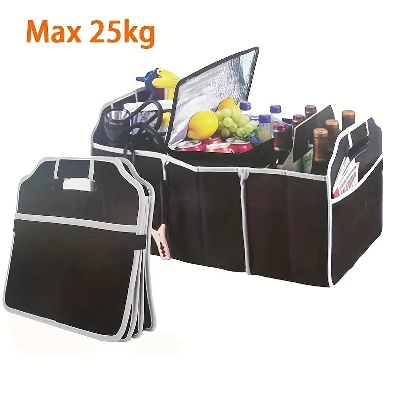 LEIBOO Multi-Pocket Trunk Organizer Large Capacity Folding Storage Bag Trunk Stowing and Tidying Trunk Organizer Car Accessories
