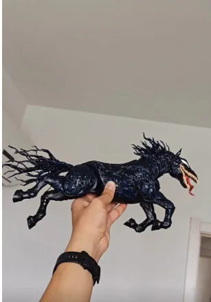New Venom Horse Action Figure Joint Movable Toys Change Face Statue Model Doll Collectible Decorate For Kids Toy Gift