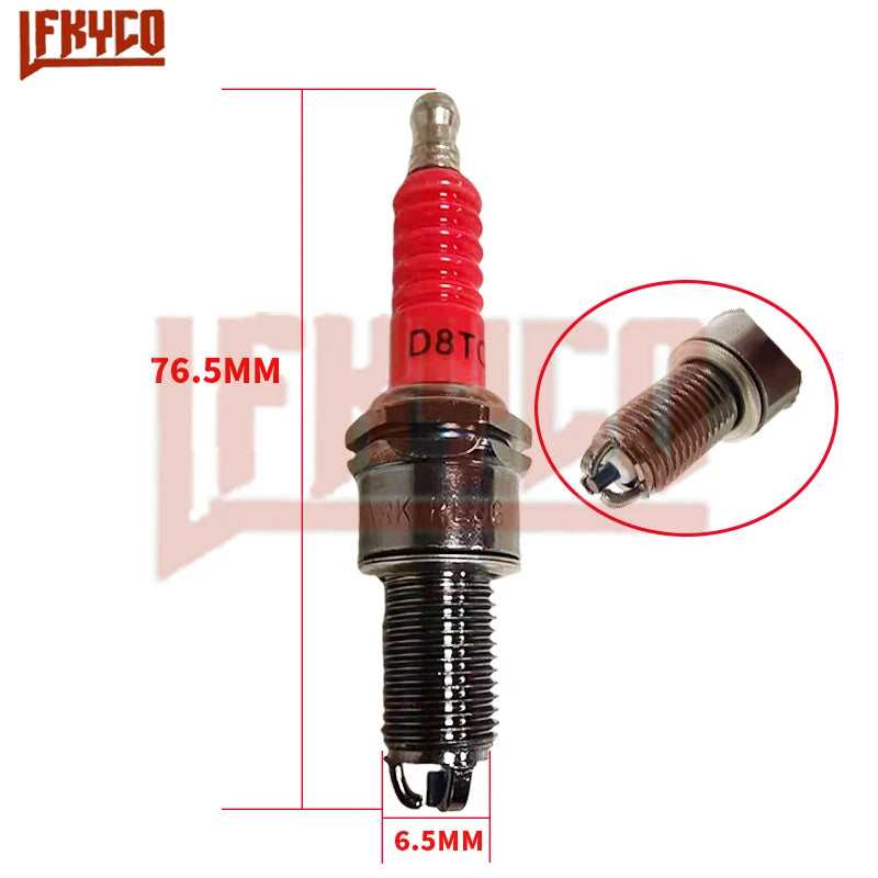 1/2/3/4/5PCS Racing Spark Plug 3 Triple Electrode A7TC D8TC For GY6 CG 50 70 110 125 150CC Motorcycle Atv Scooter Dirt Bike Kart