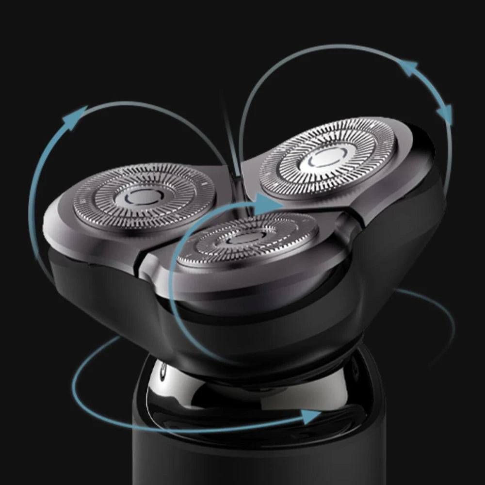 XIAOMI MIJIA Electric Shaver S500,Type-C Rechargeable Wet Dry Shaver Men’s,IPX7 Fully Waterproof,LED Display 60min Battery Life