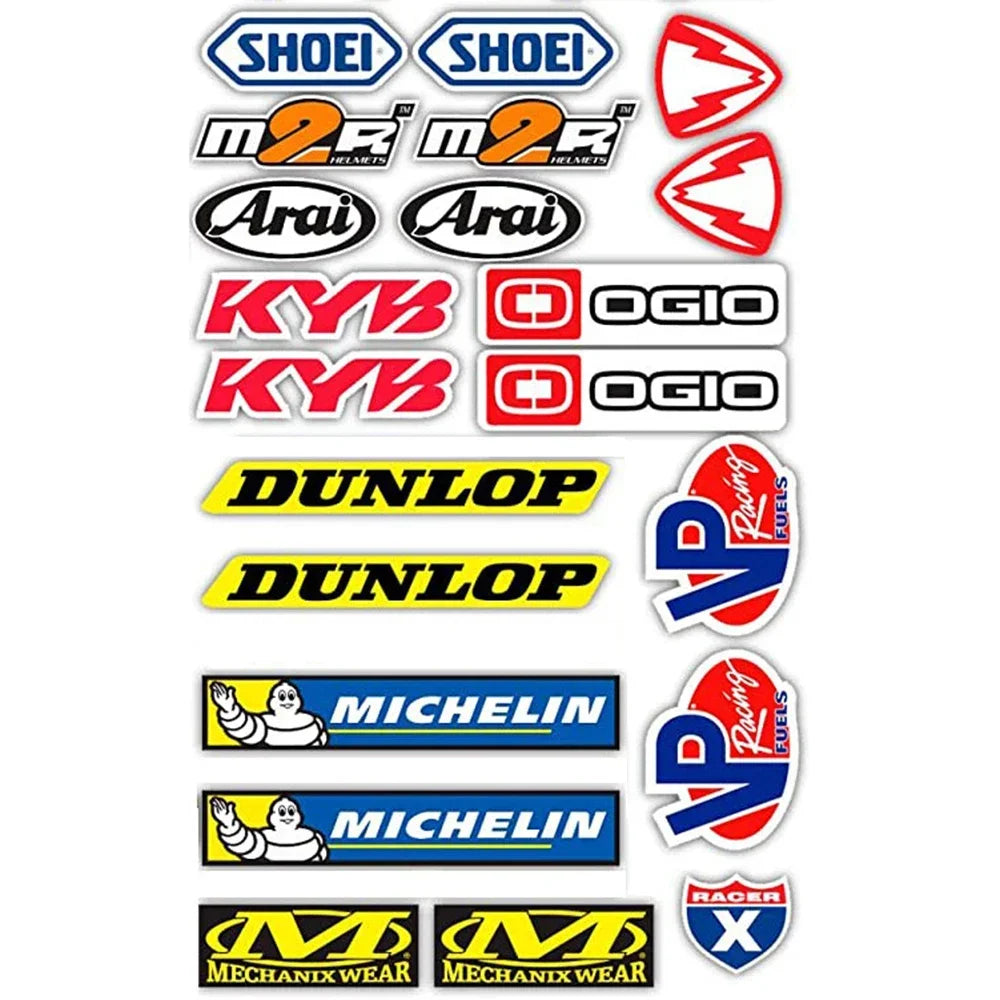 New Sponsor Cartoon Any Paste Stickers Motorcycle Bicycle Car Modification Accessories Helmet Toy Model Suitcase Decor Decals