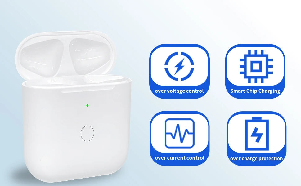 "Universal Replacement Charging Case Compatible with Apple AirPods 1/2 Official-Like F