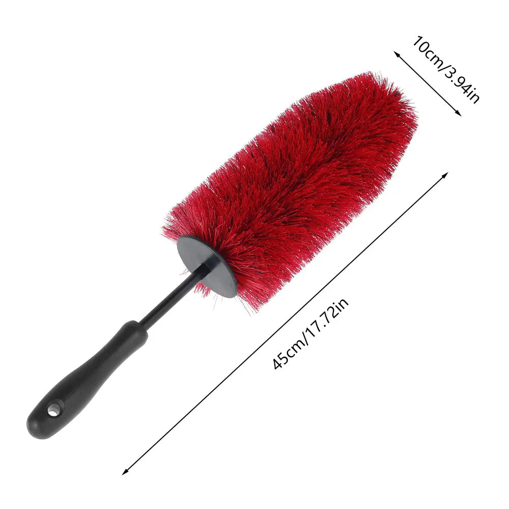 45cm Car Wheel Wash Brush Multifunction Car Wheel Rim Tire Cleaning Brush Soft Non Scratch Auto Care Detailing Washing Tools