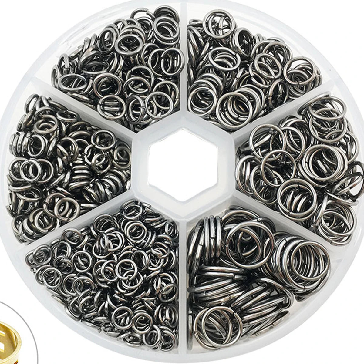 1Box Metal Open Jump Rings Split Rings Connectors Iron Open Jump ring For Diy Jewelry Making(4mm 6mm 8mm 10mm)