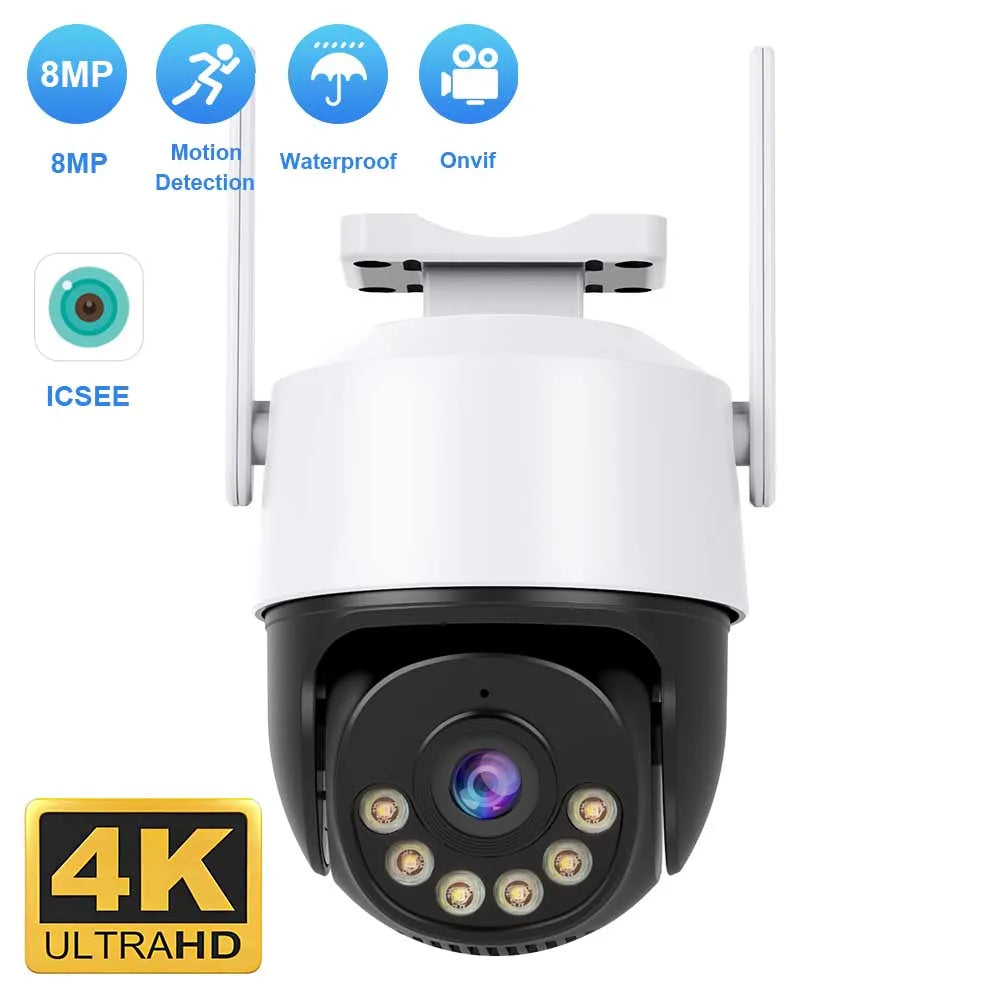 8MP 4K IP Camera 5MP Speed Dome Auto Tracking PTZ Camera Smart