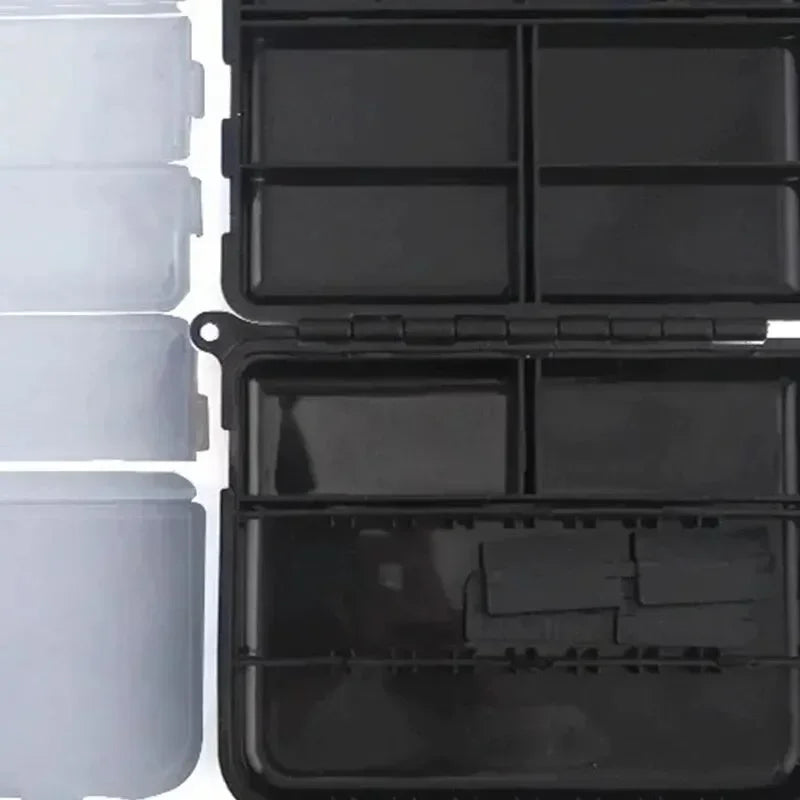 Lead Head Luia Storage Box Fishing Accessories Box Fishing Parts Hook Storage Box with Hand Rope Fishing Gear Accessories