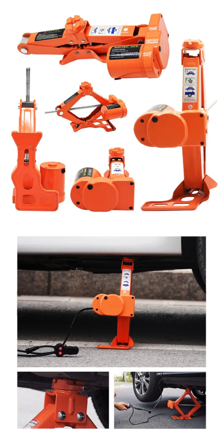 Latest Design Promotional Mechanical Low Profile Different Car Jacks 3T 35CM Electric Scissor Jack