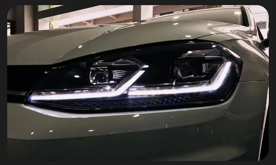 Auto Parts For VW Golf 7 MK7 GTI Headlights 2013-2017 Upgrade golf 7.5 styling LED DRL Dual Projector Car Accesorios Modified