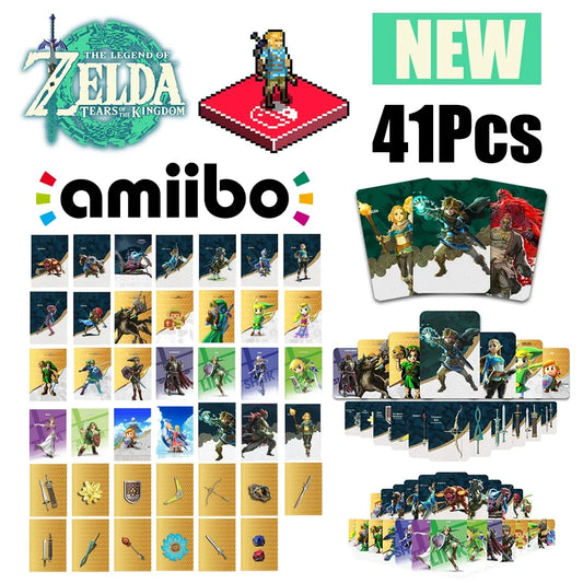 New splatoon Zelda Amiibo Card Apply to the Legend of Zelda: Tears of the Kingdo and Breath of the Wild Latest Paragliding NFC