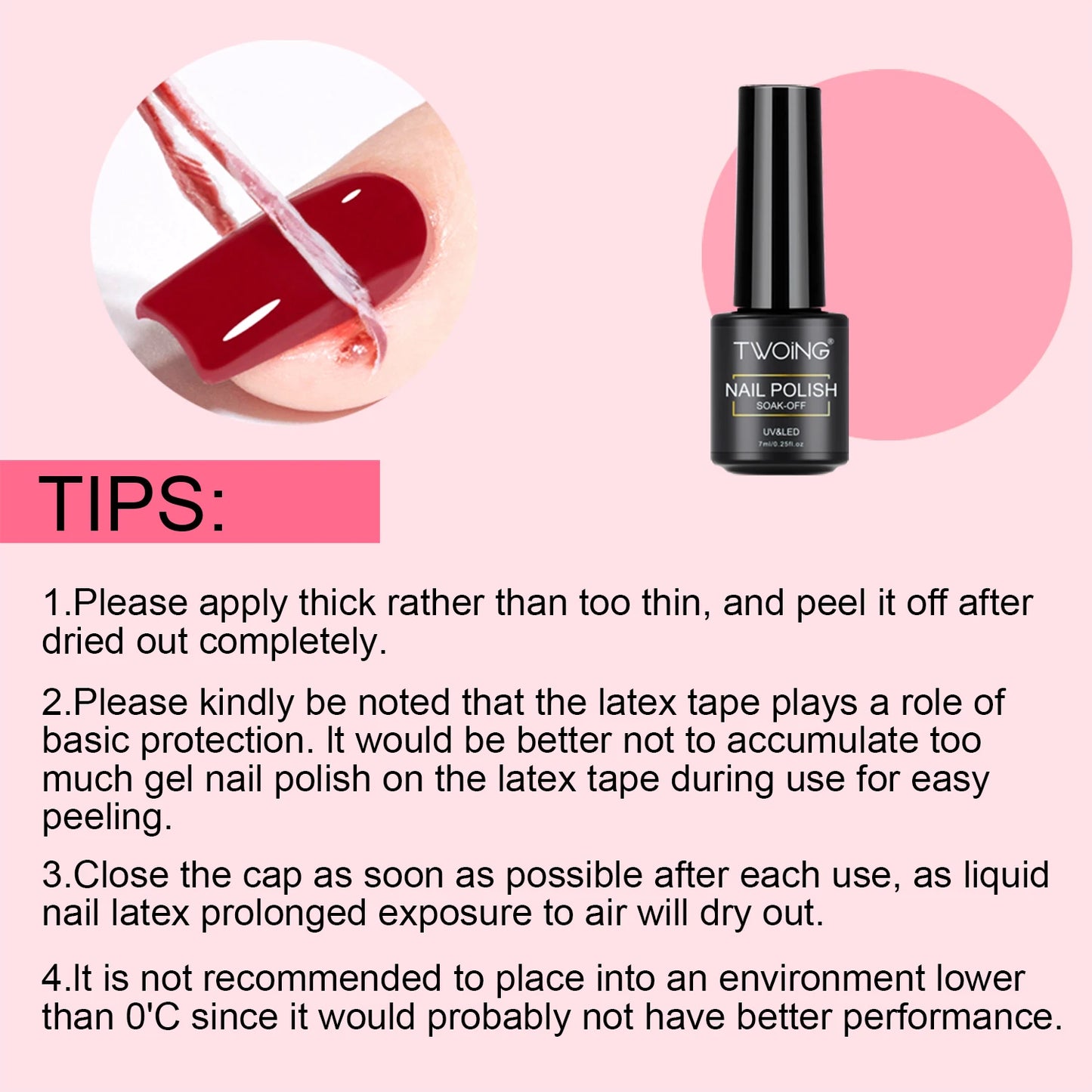 Nail Peel Off Liquid Anti-Overflow Glue Edge Latex Tape, Peel Off Cuticle Guard Nails Finger Lacquer Protector, Manicure Polish