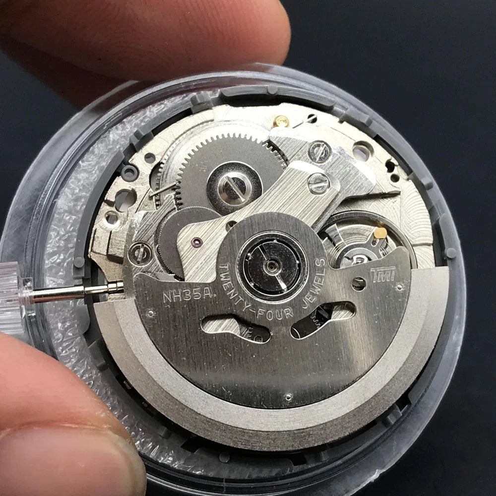 NH35A Premium Mechanical Movement NH35 White Date wheel 24 Jewels Automatic Self-winding High Accuracy Movt Replace