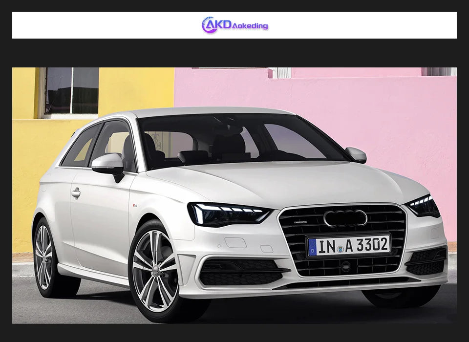 AKD Head Lamp for Audi A3 8V Sedan Spor LED Headlight 2013-2016 Headlights S3 DRL Turn Signal High Beam Angel Eye Projector Lens