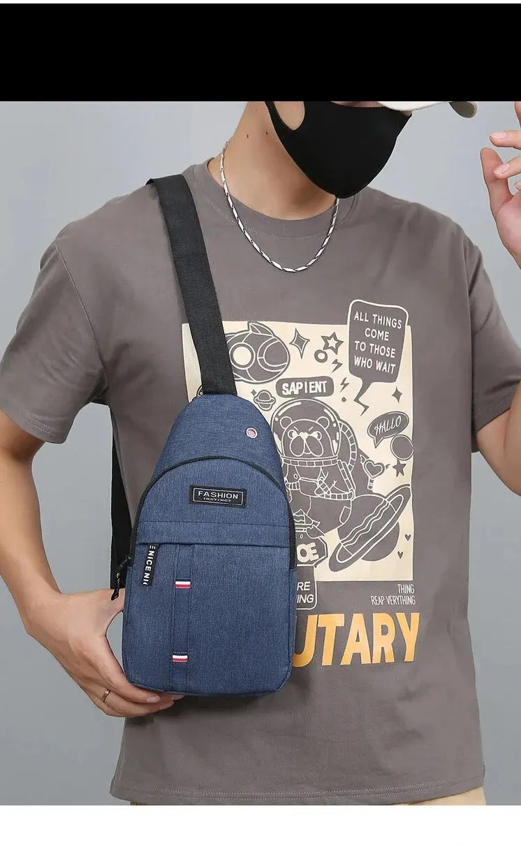 New Men Shoulder Bags Chest Bag Multifuncional Crossbody Bags Travel Sling Bag Men's Chest Bag Cross Body Chest Bag for Men Bag