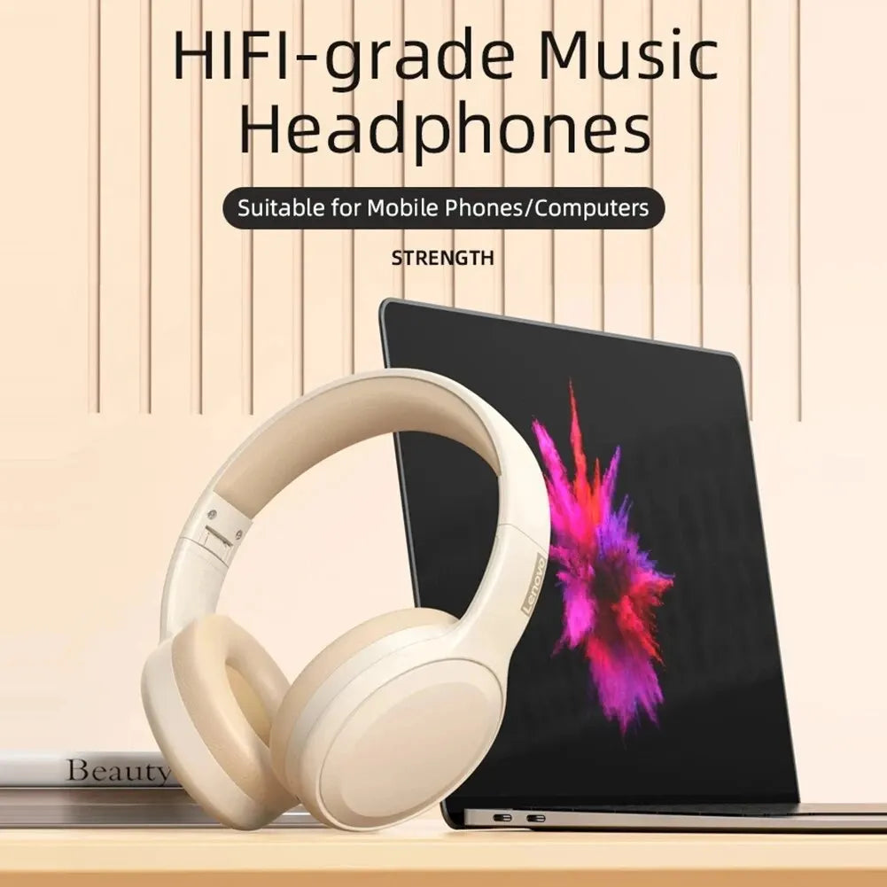 Lenovo TH30 Wireless Headphones Bluetooth 5.3 Earphones Foldable Gaming Headset Sport Headphone with Mic Music Earbuds Original