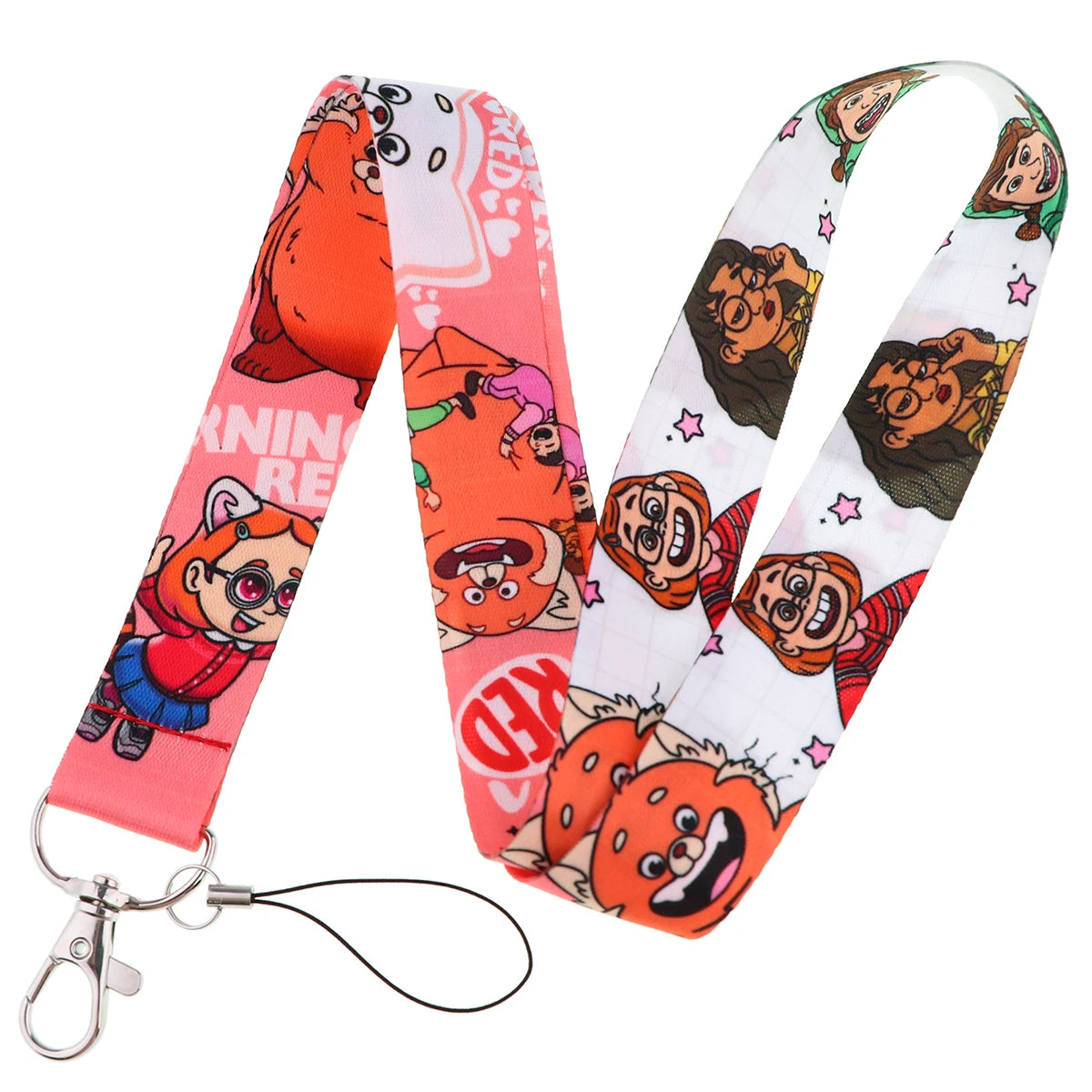 KKZ004 Mickey&Minnie Stitch Lanyard For Keys Keychain Badge Holder ID Credit Card Pass Hang Rope Lariat Phone Charm Gift