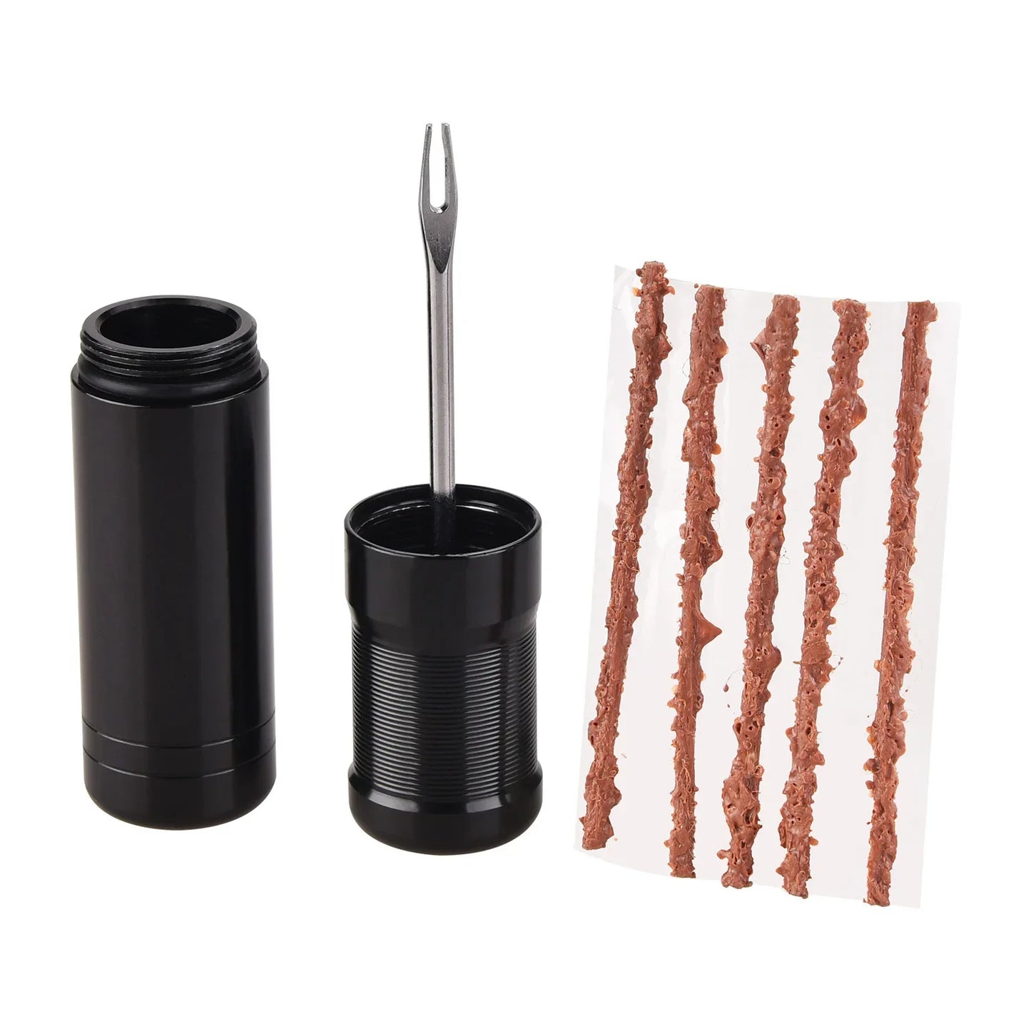 Tire Repair Kit Tools with Rubber Strips Car Truck Motorcycle Tire Repair Plug Into The Hole Tubeless Tyre Puncture Repair Set