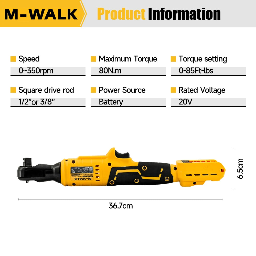 DCF522 Cordless Right Angle Electric Ratchet Wrench Rechargeable Screwdrive Removal Screw Nut Tools For Dewalt 20V Battery Pin