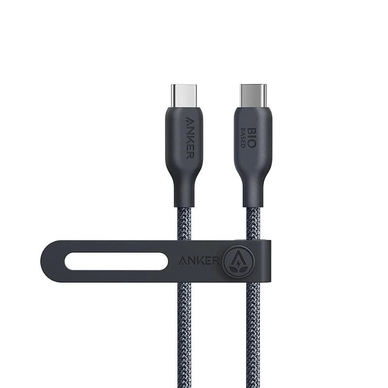 Anker USB C to C Cable (240W, 3 ft), Bio-Braided Fast Charge Cable for iPhone 15/15 Pro, MacBook Pro 2020, iPad Pro 2020