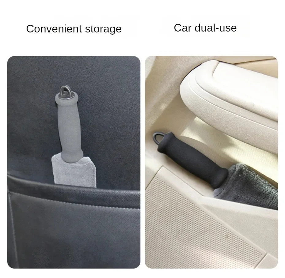 Car Cleaning Duster Microfiber Brush Air Conditioner Vent Cleaner Air Outlet Cleaning Brush Wet/Dry Use for Car Wash Accessories