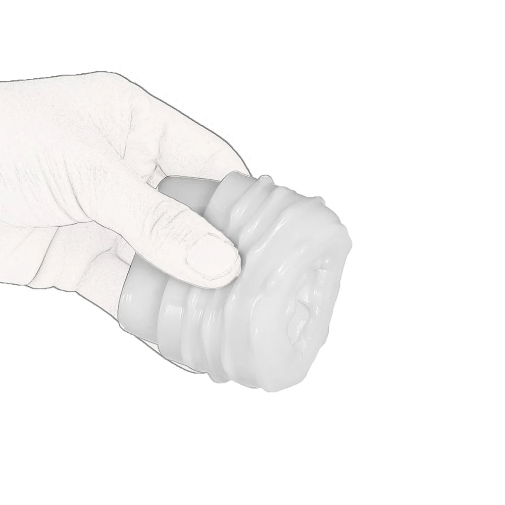 Transparent Male Masturbator Artificial Pussy Vaginal for Men Sucking Penis Pump Portable TPE Sex Toys for Adult Supplies
