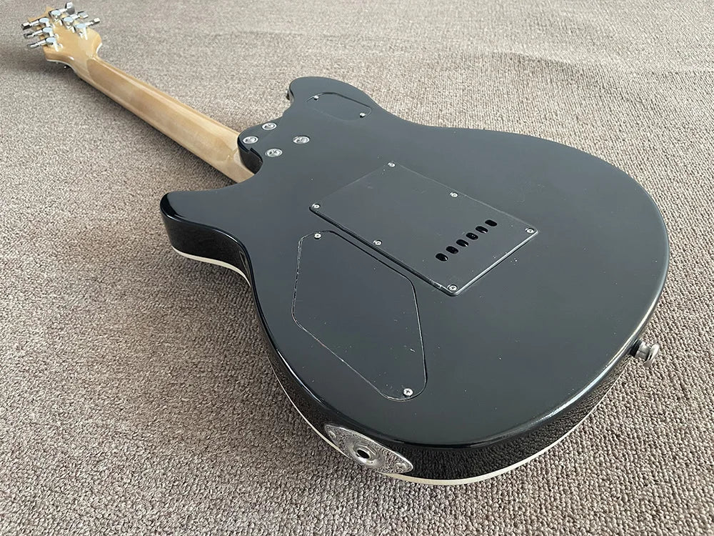 Electric Guitar with Zebra Pickups, Tremolo Bridge, Sunburst color,High Quality, can be customized,In Stock, Fast Shipping
