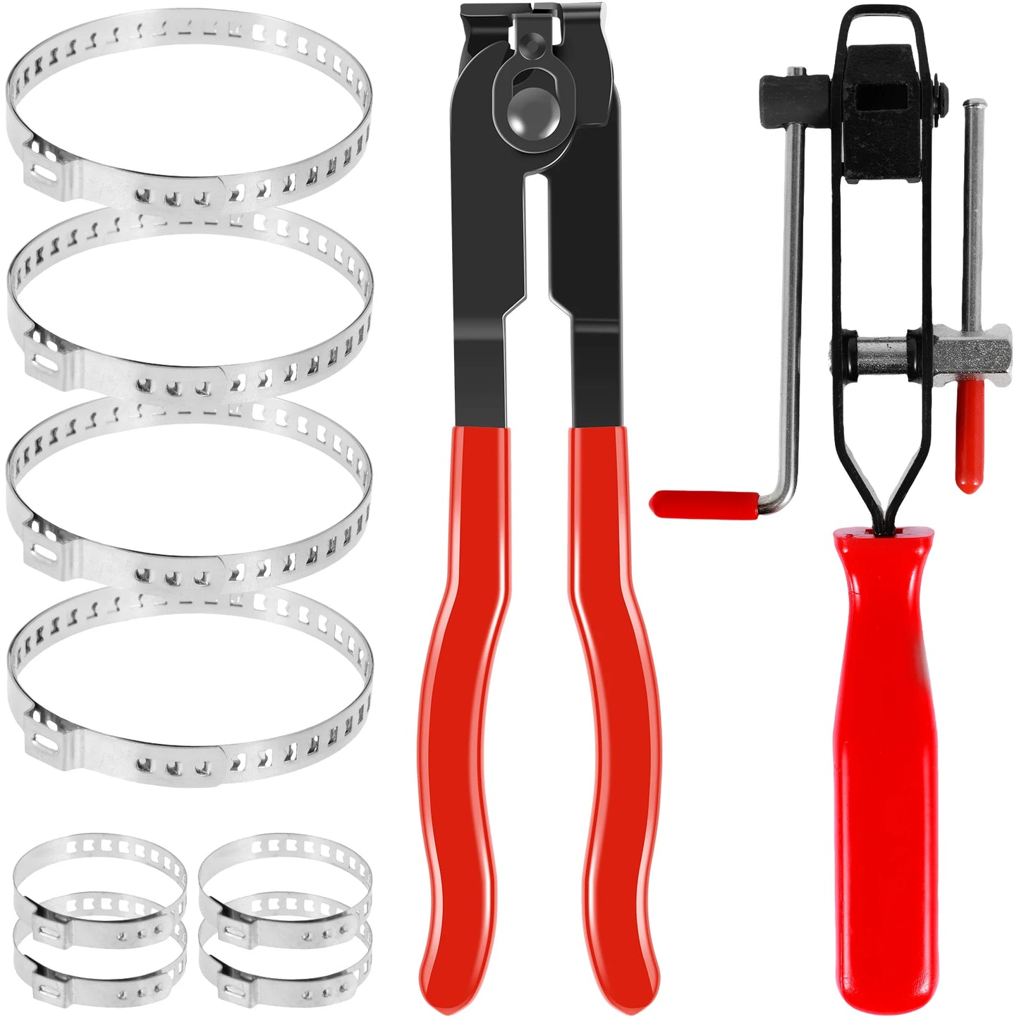 CV Joint Boot Clamp Pliers Set Stainless Steel Car Banding Tools Kit Professional Ear Boot Tie Pliers or CV Boot Clamps for Auto