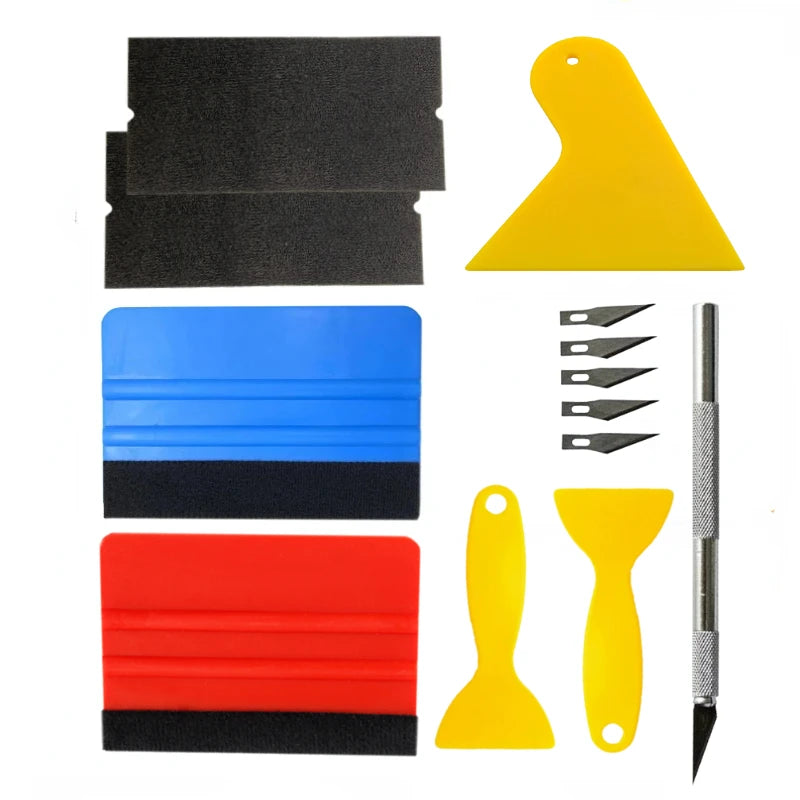 ZFOUEK Car Tools Wrap Film Sticker Wrapping Tool Vehicle Vinyl Wrap Window Tint Film Tool Kit Cutter Aid Tool Window Tinting