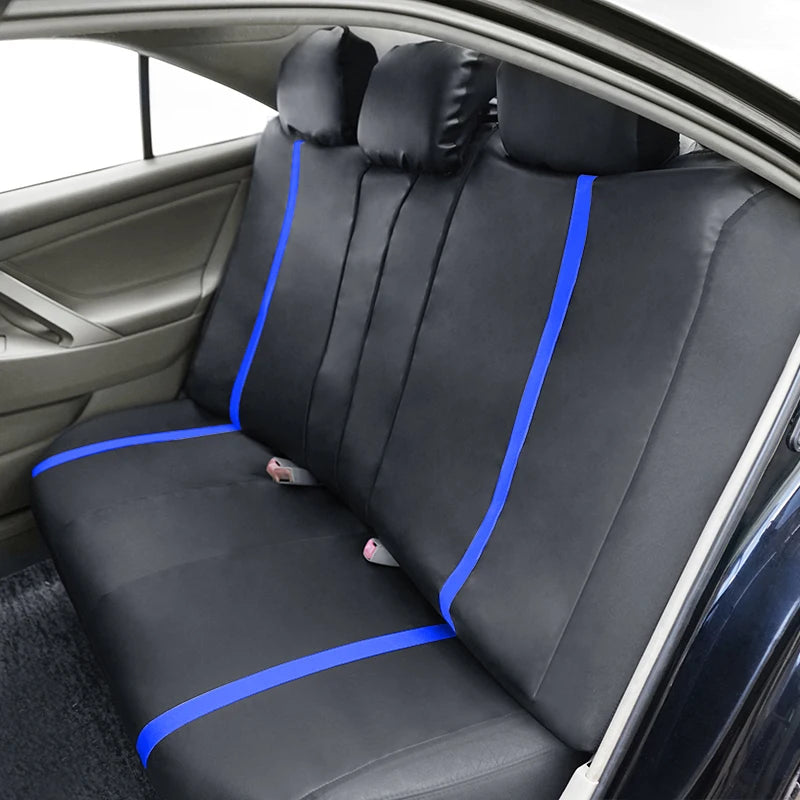 AUTOPLUS Universal Car Seat Covers Artificial Leather Bright Sheet With 3 Zipper Car Accessories Interior Seat Cushion Protector