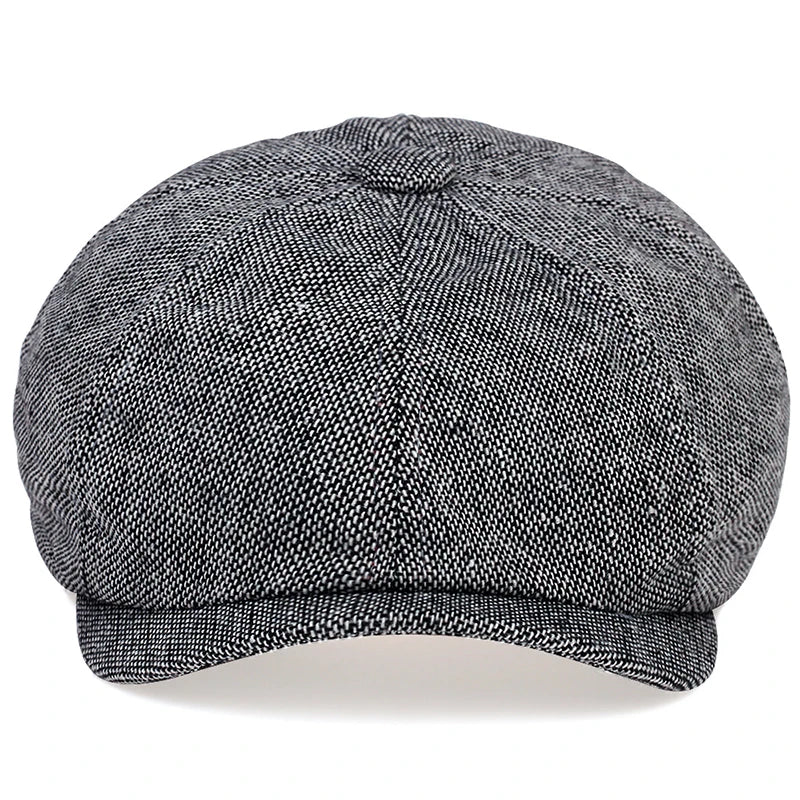 Retro Newsboy Caps Men British Painters Hats Autumn Winter Berets Herringbone Flat Cap Hip Hop Berets