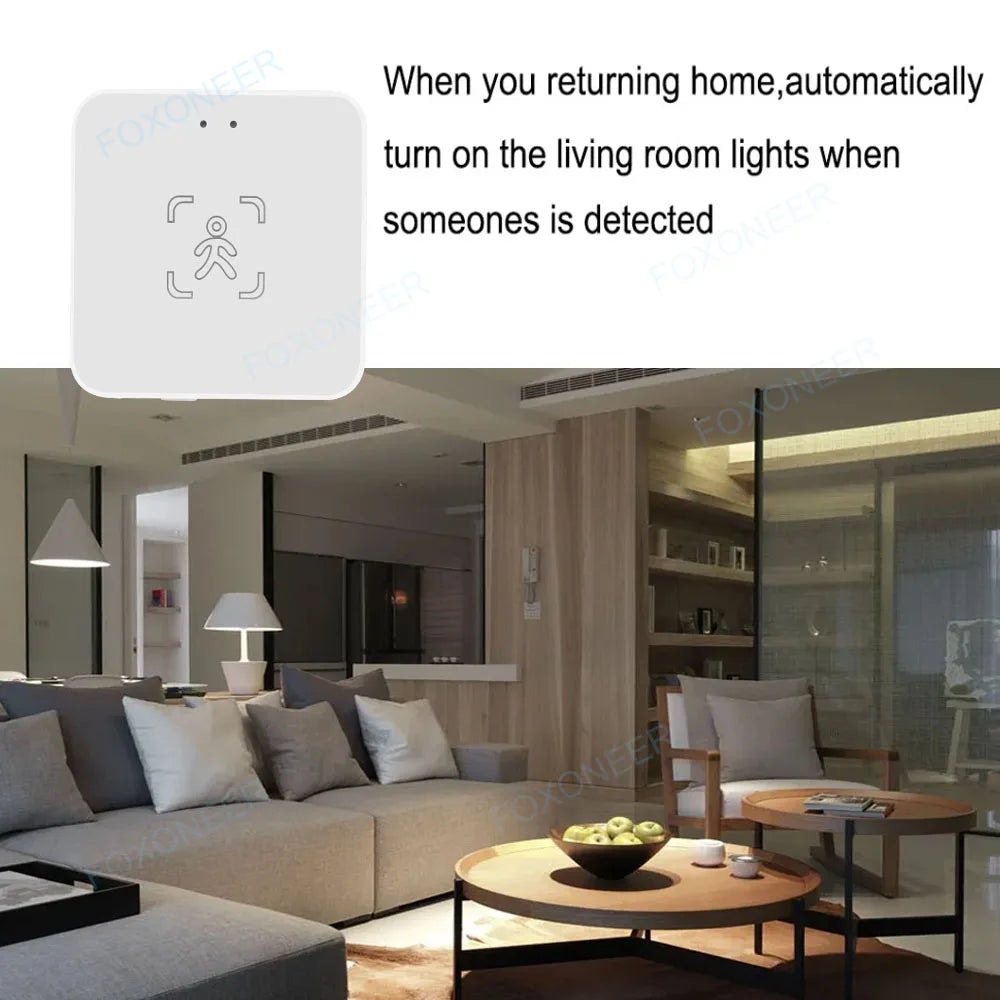 WiFi / Zigbee Smart Human Presence Sensor,Luminance/Distance Detection, Tuya Smart Life Home Automation,For Z2M Alexa, Google