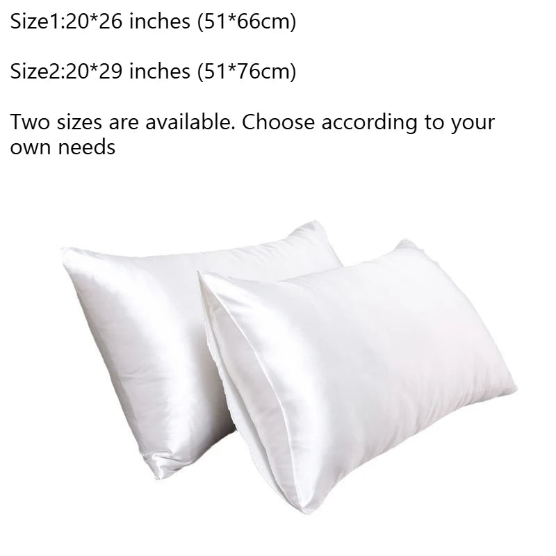 "Luxury Satin Pillowcase Set - Silk Feel for Hair & Skin Care | Anti-Frizz Bedding - Elegant Home Decor Cushion Covers"