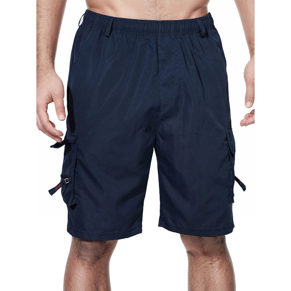 Men's Cargo Shorts Big Size Sports Knee Shorts Classic Short Pants Streetwear Straight Loose Work Casual Street Shorts