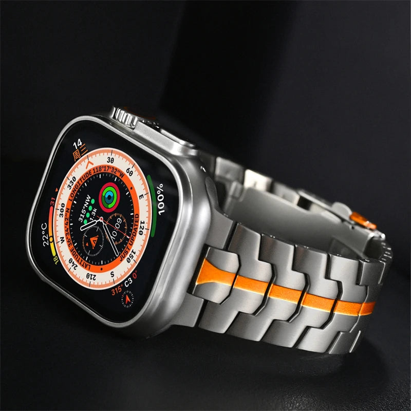 Stainless Steel Strap For Apple Watch Series 11 10 9 8 SE 3 46mm 45mm 42mm 44mm Metal Bracelet Band For iWatch Ultra 3/2/1 49mm