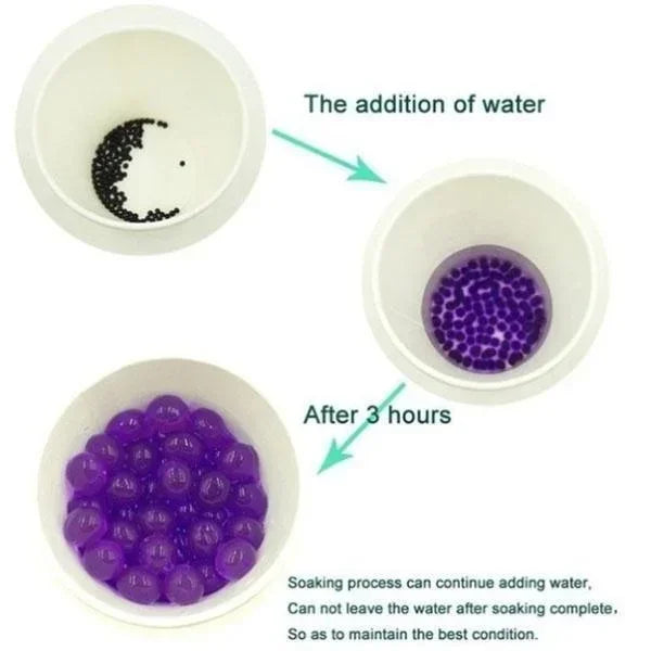 10000Pcs Water Beads Pearl Shaped Crystal Soil Water Beads Mud Grow Magic Jelly Balls Wedding Home Decor