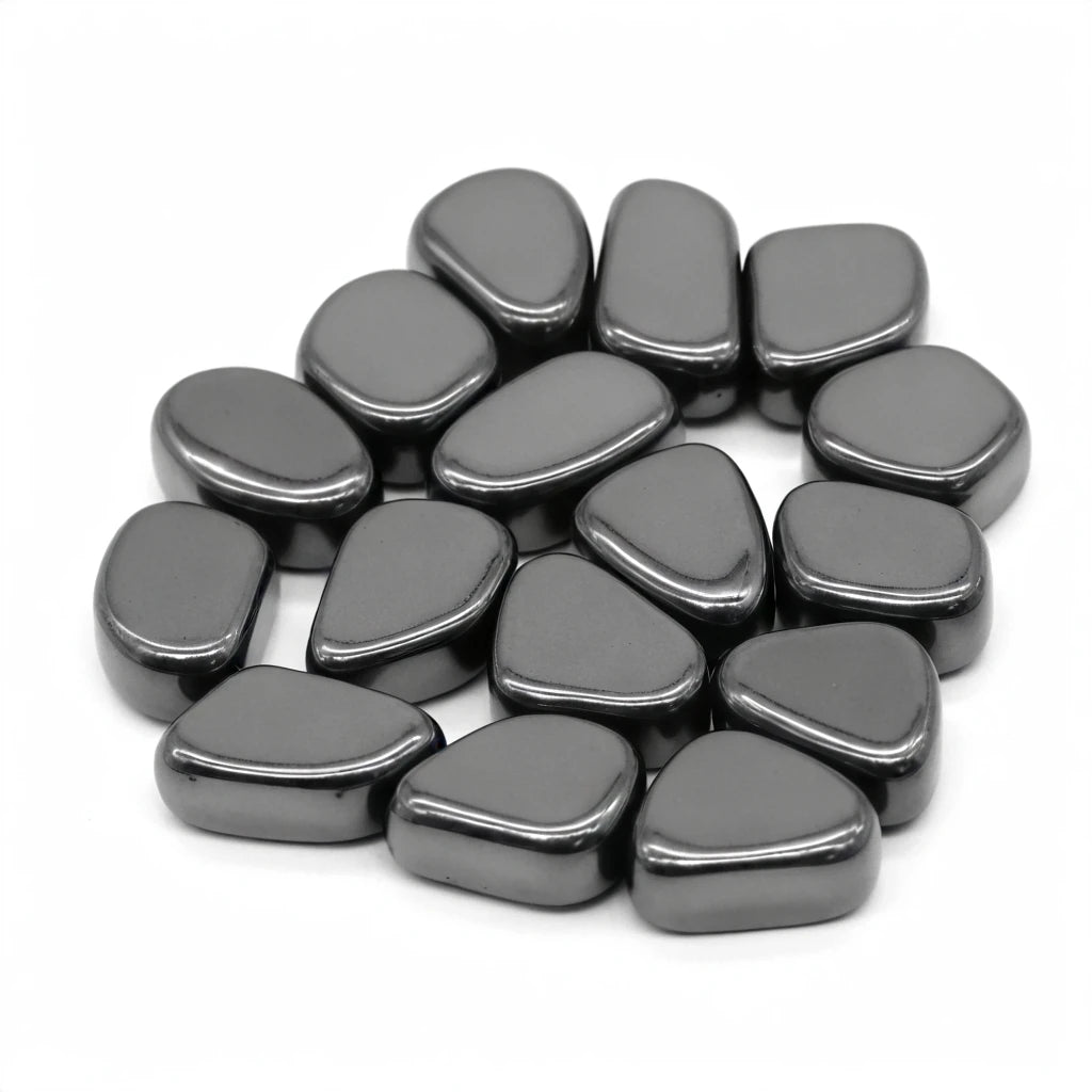 Polished Black Lodestone Magnetite Multi-functional Magnetic Block Relieve Stress Entertainment Magnetic therapy Fridge Magnets
