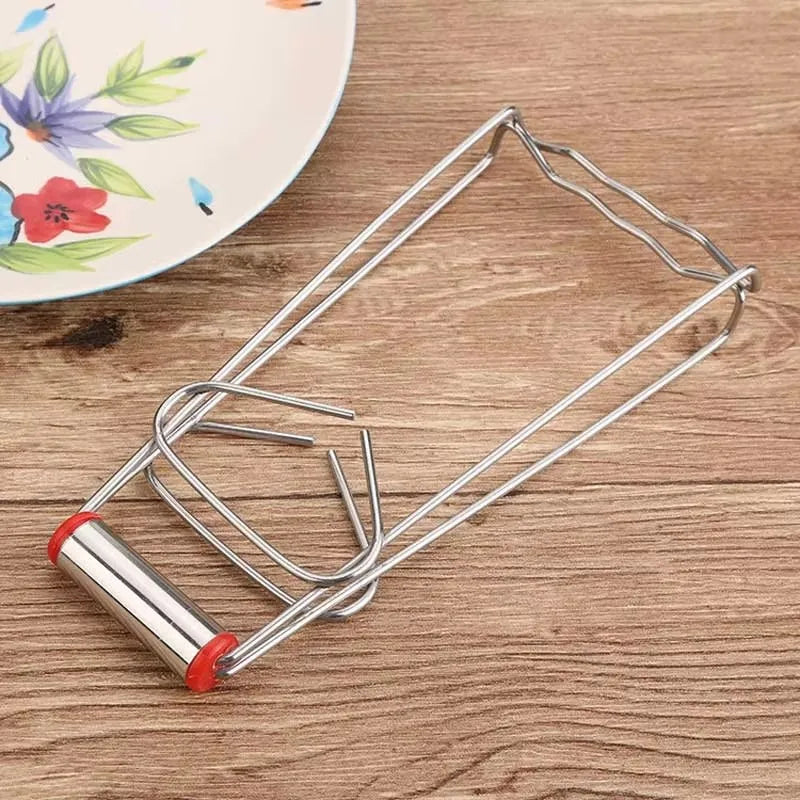 Anti-scald Clip Household Stainless Steel Plate Anti-scald Clip Kitchen Gadget Multi-functional Bowl Clip Plate Lifter 1Pc