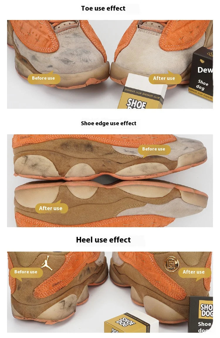 Shoe Brush Portable Suede Sheepskin Shoes Eraser Matte Leather Fabric Care Shoes Cleaning Tools Leather Cleaner Rubber Block