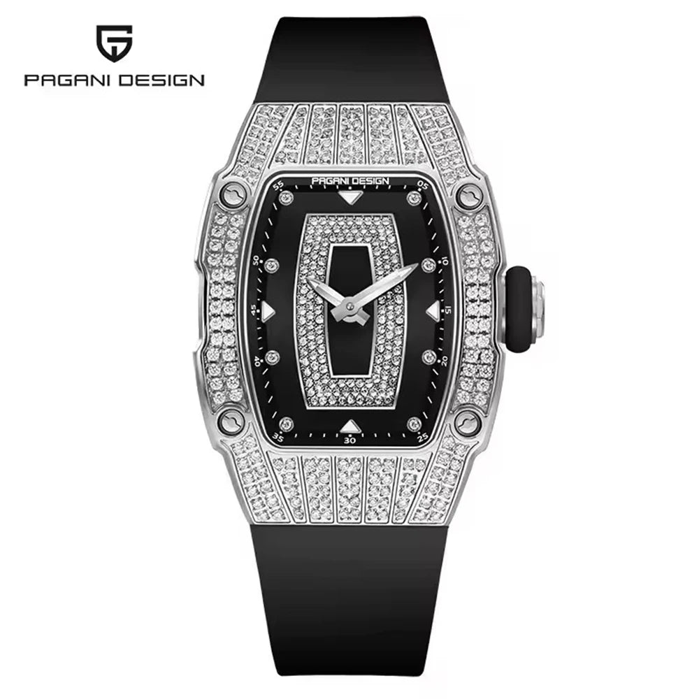 New PAGANI DESIGN Luxury Women's Fashion Quartz Watch Switzerland Ronda Movt Diamond Inlaid Women's Elegant Watch Montreal Femme