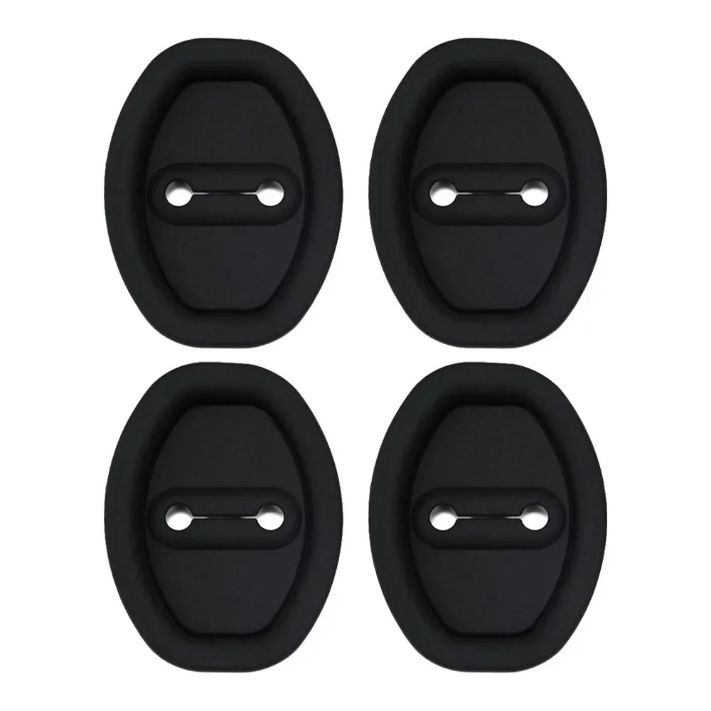 Car Door Shock Absorber Flexible Door Lock Protector Silicone Cover Car Doors Lock Buckle Mute Protective Cushion Accessories