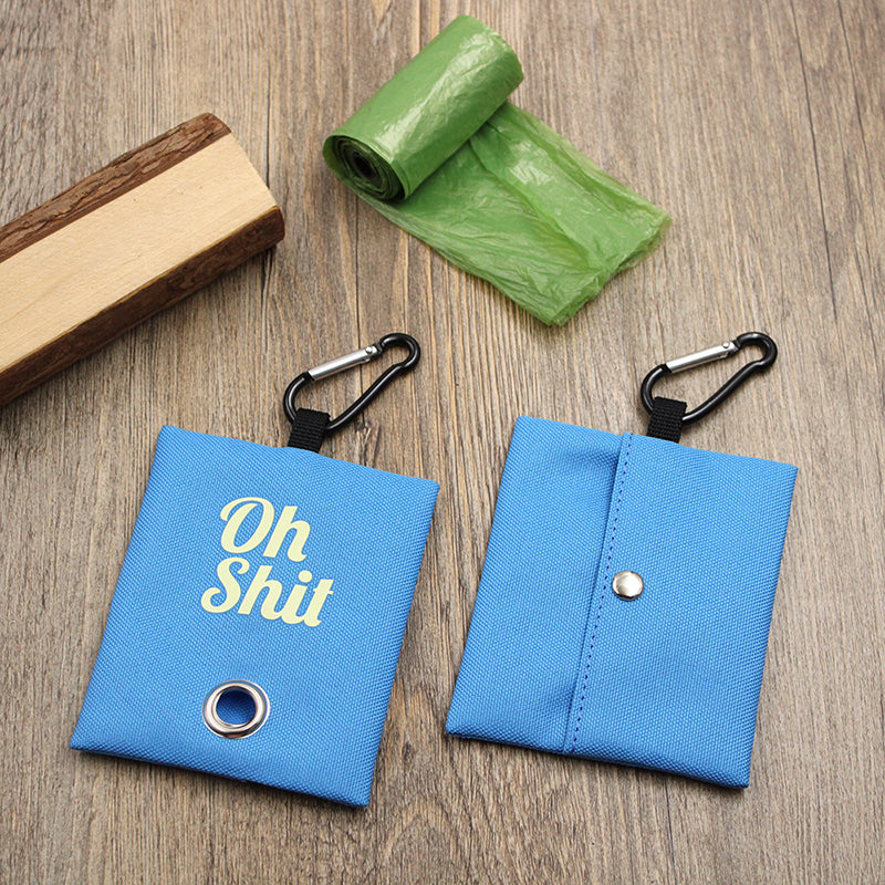 Pet Supplies Canvas Waste Bags Poop Bag Dispenser Portable Pet Poop Bag Holder Outdoor Puppy Kitten Litter Pickup Organizer