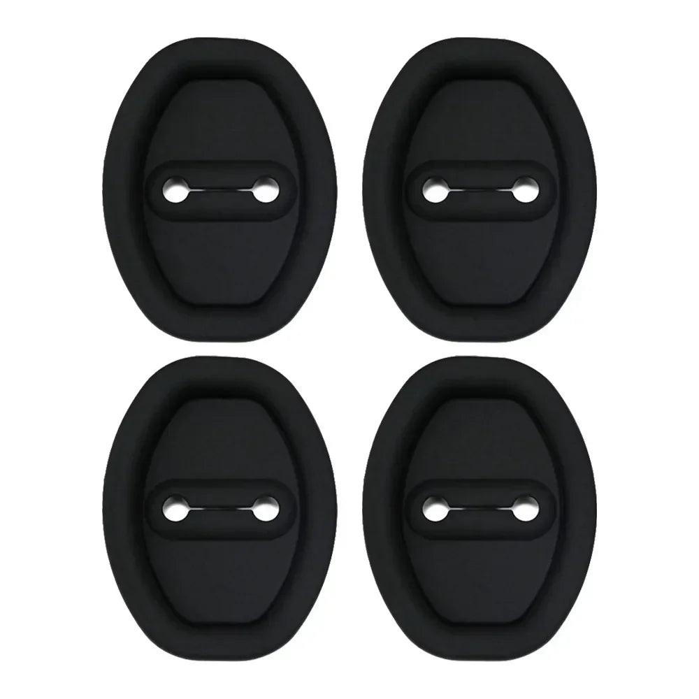Car Door Shock Absorber Flexible Door Lock Protector Silicone Cover Car Doors Lock Buckle Mute Protective Cushion Accessories