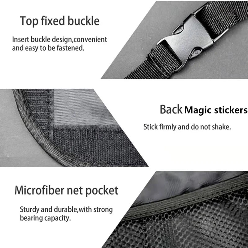 Car Organizer Auto Rear Seat Back Trunk Net Mesh Cargo Storage Bag Pocket Cover Stowing Tidying Interior Camping Accessories