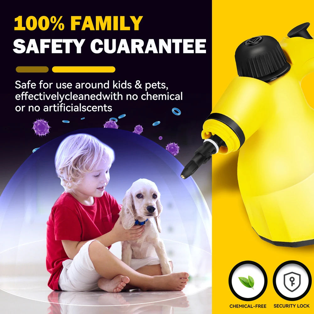 500ml High Temperature Steam Cleaner For Home Powerful Steam Cleaning Machine Kitchen Raise Pressure Washer AC220V